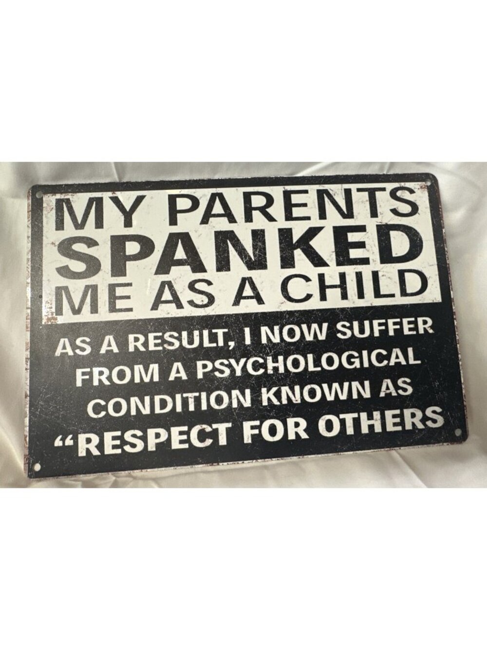 Vintage Metal Tin Signs Rustic Retro Wall Art Decor Home 8x12 Respect Others